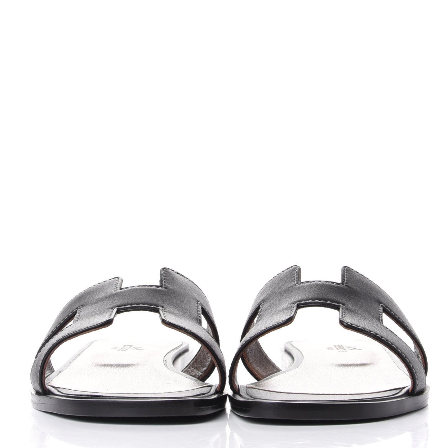 Box Calfskin Oran Sandals 35.5 Black