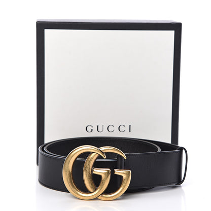 Gucci Calfskin Double G 40mm Belt 85 34 Black 7 of 7