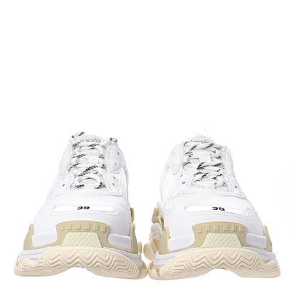 Balenciaga Fabric Mesh Womens Triple S Sneakers 39 White 2 of 10