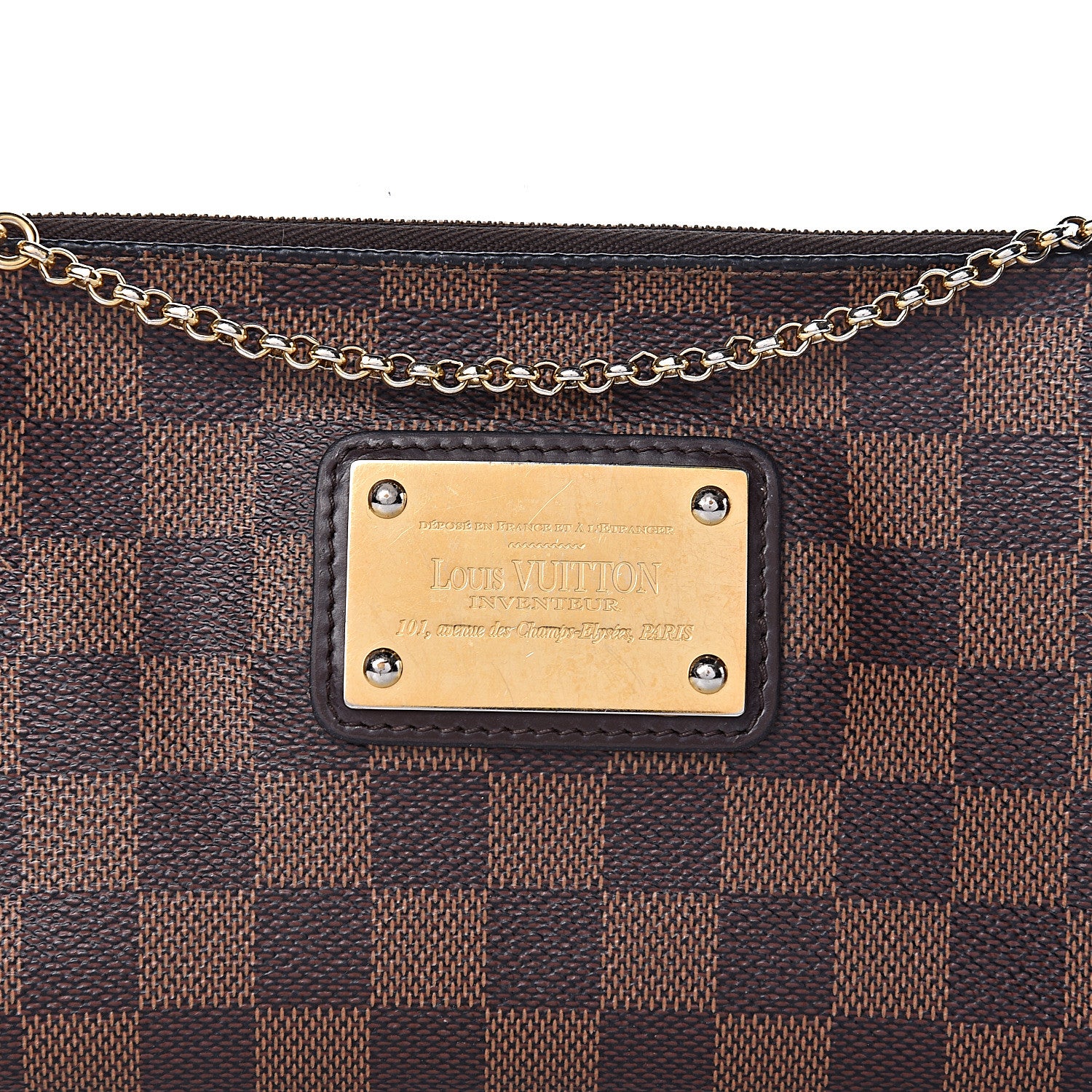 Louis Vuitton Damier Ebene Eva Clutch 17 of 17