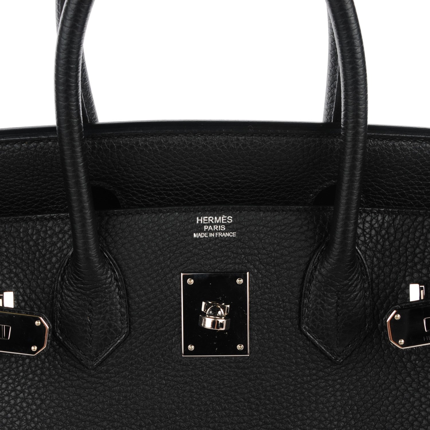Hermes Taurillon Clemence Birkin 30 Black 9 of 22