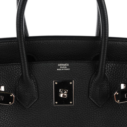 Hermes Taurillon Clemence Birkin 30 Black 9 of 22