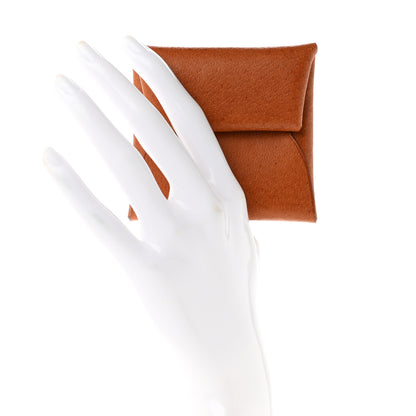 Hermes Peau Porc Bastia Coin Purse Toffee 2 of 6