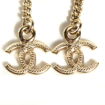 Chanel Enamel N°5 CC Drop Earrings Red Gold 2 of 9