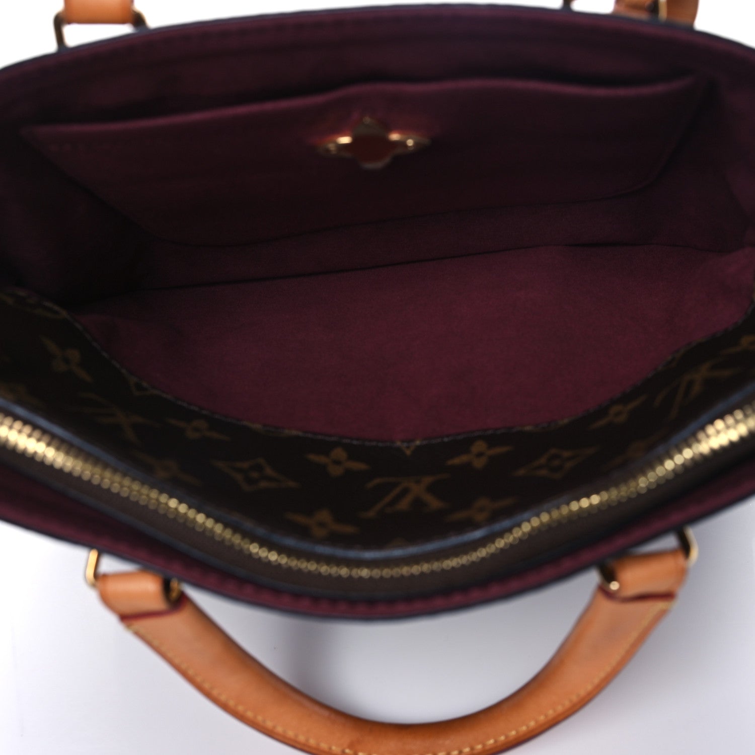 Louis Vuitton Monogram Flower Zipped Tote PM Beige 5 of 14