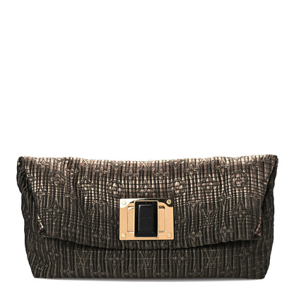 Louis Vuitton Jacquard Quilted Monogram Altair Clutch Bronze 9 of 13
