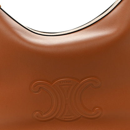 Celine Supple Calfskin Medium Triomphe Heloise Shoulder Bag Tan 9 of 12