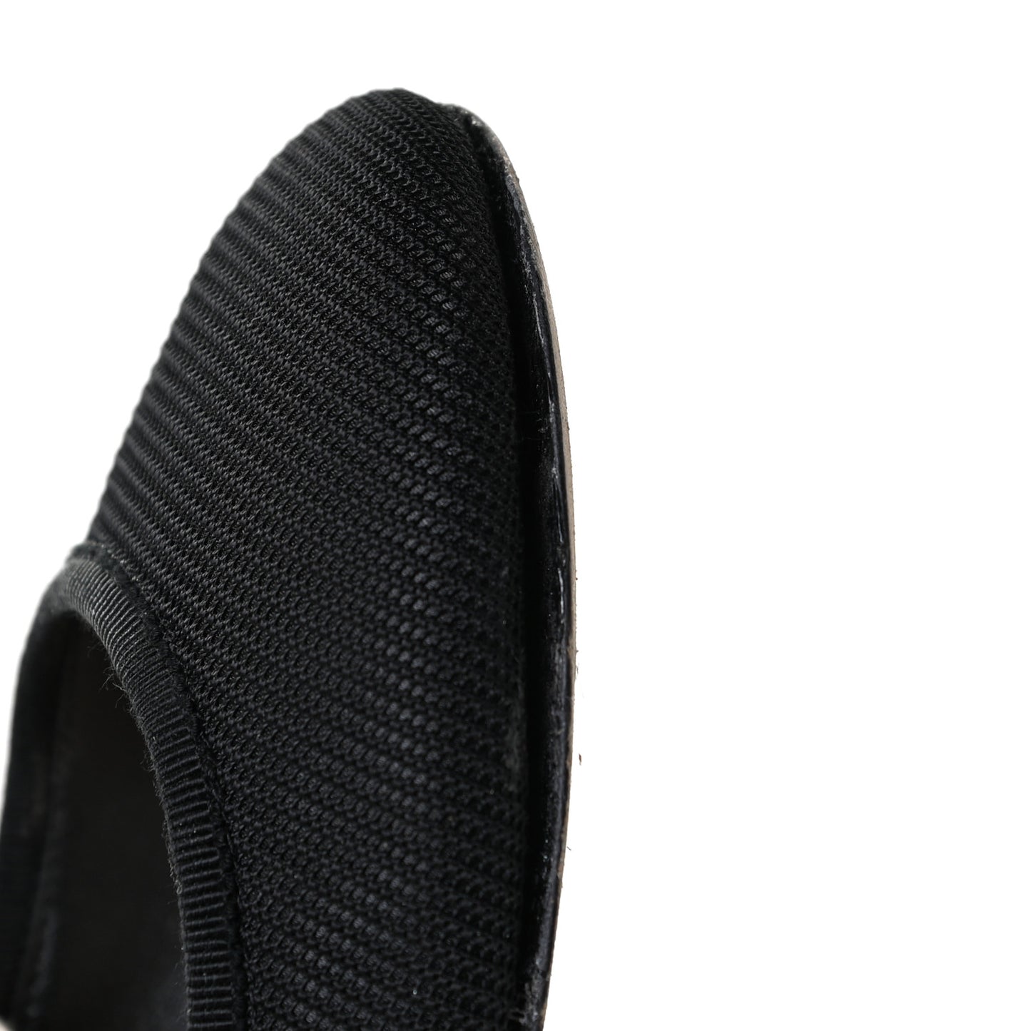 Fabric Ribbon Embroidered J'Adior Ballet Flats 37 Black