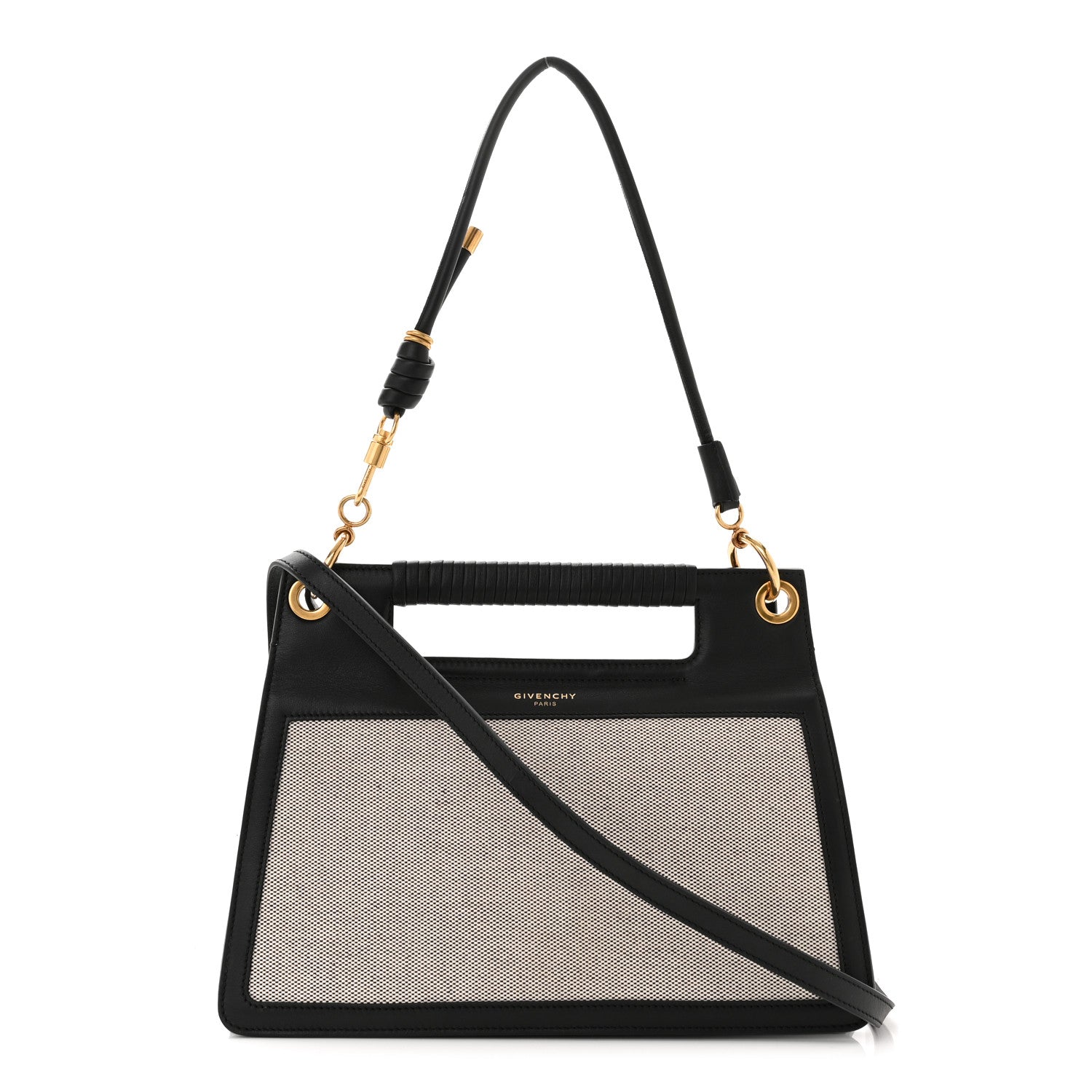 Givenchy Canvas Calfskin Medium Whip Top Handle Crossbody Natural 1 of 8