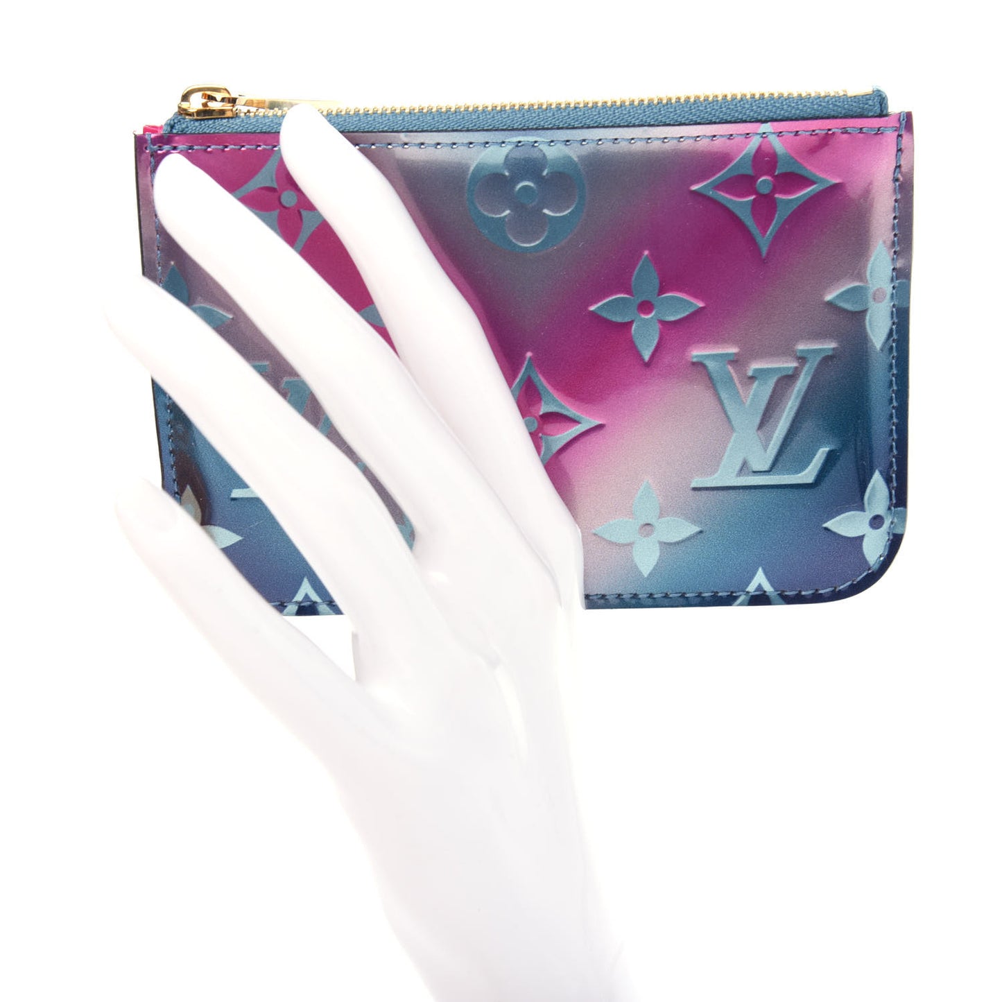 Metallic Vernis Degrade Key Pouch Blue Pink