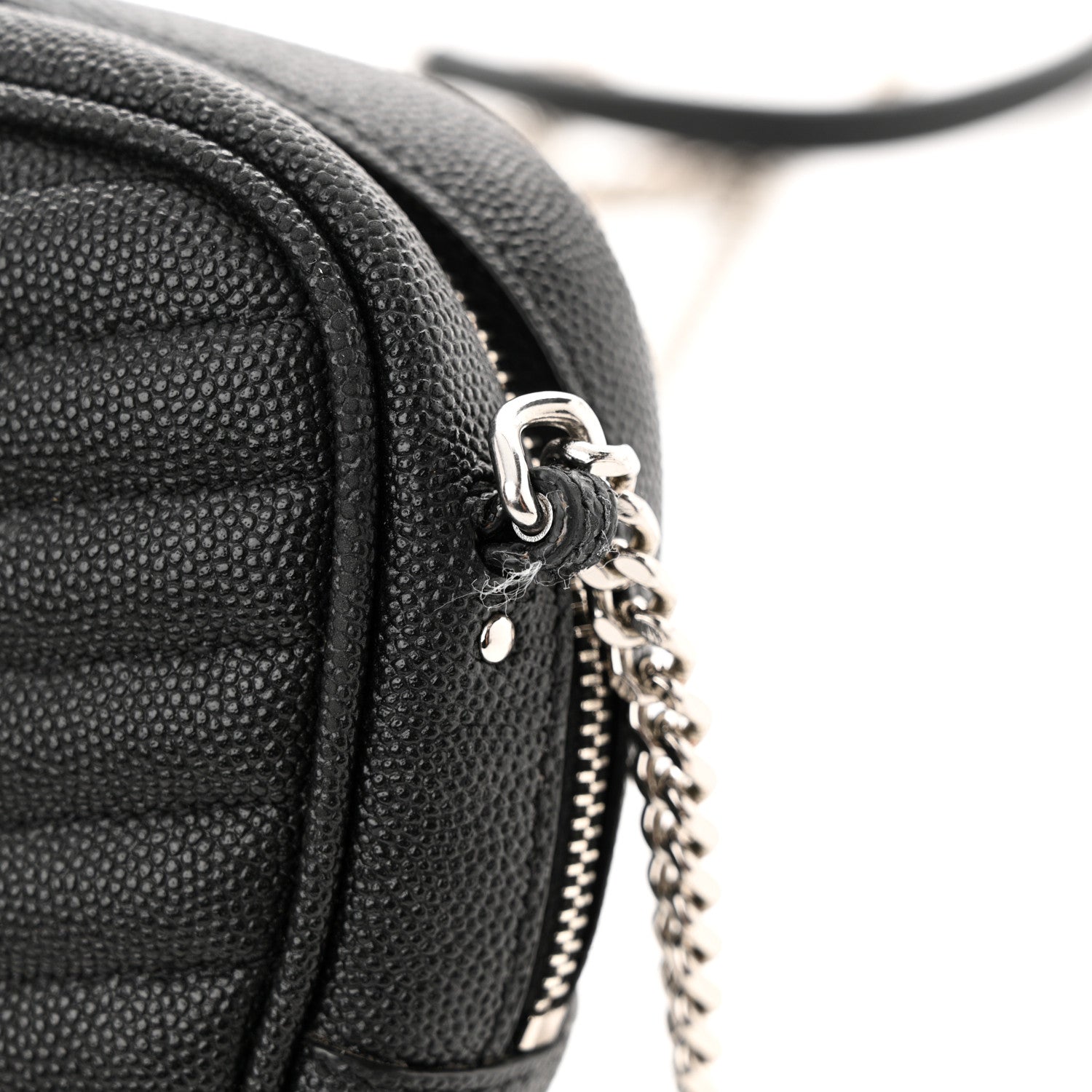 Saint Laurent Grain De Poudre Matelasse Monogram Mini Lou Camera Bag Black 11 of 11