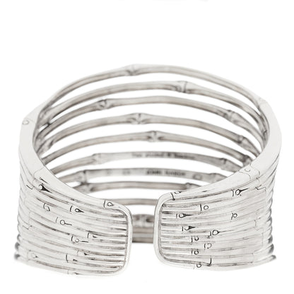 John Hardy Sterling Silver Wide Bamboo Lava Flex Cuff Bracelet 2 of 5