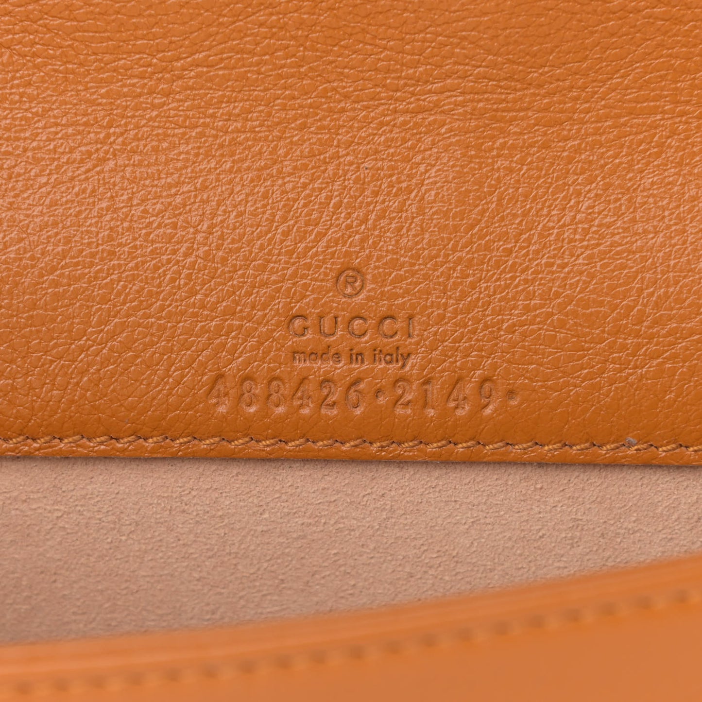 Calfskin Matelasse GG Marmont Mini Bag Cognac