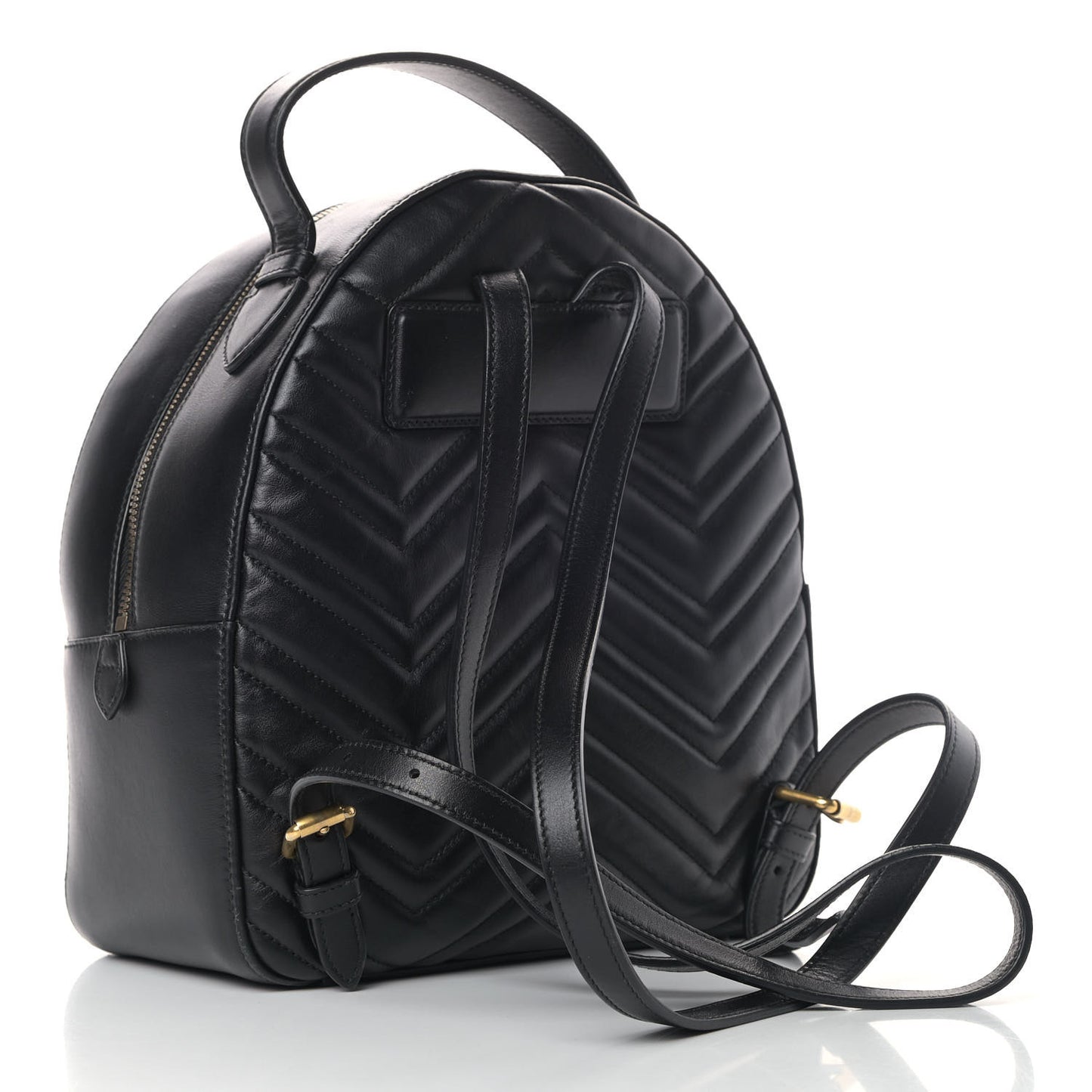 Calfskin Matelasse GG Marmont Dome Backpack Black