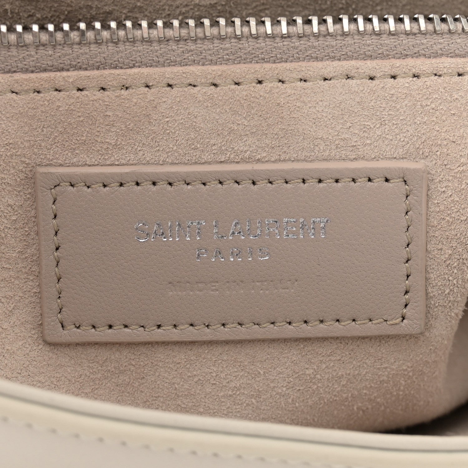 Saint Laurent Smooth Calfskin Le 5 A 7 Hobo Blanc Vintage 6 of 15