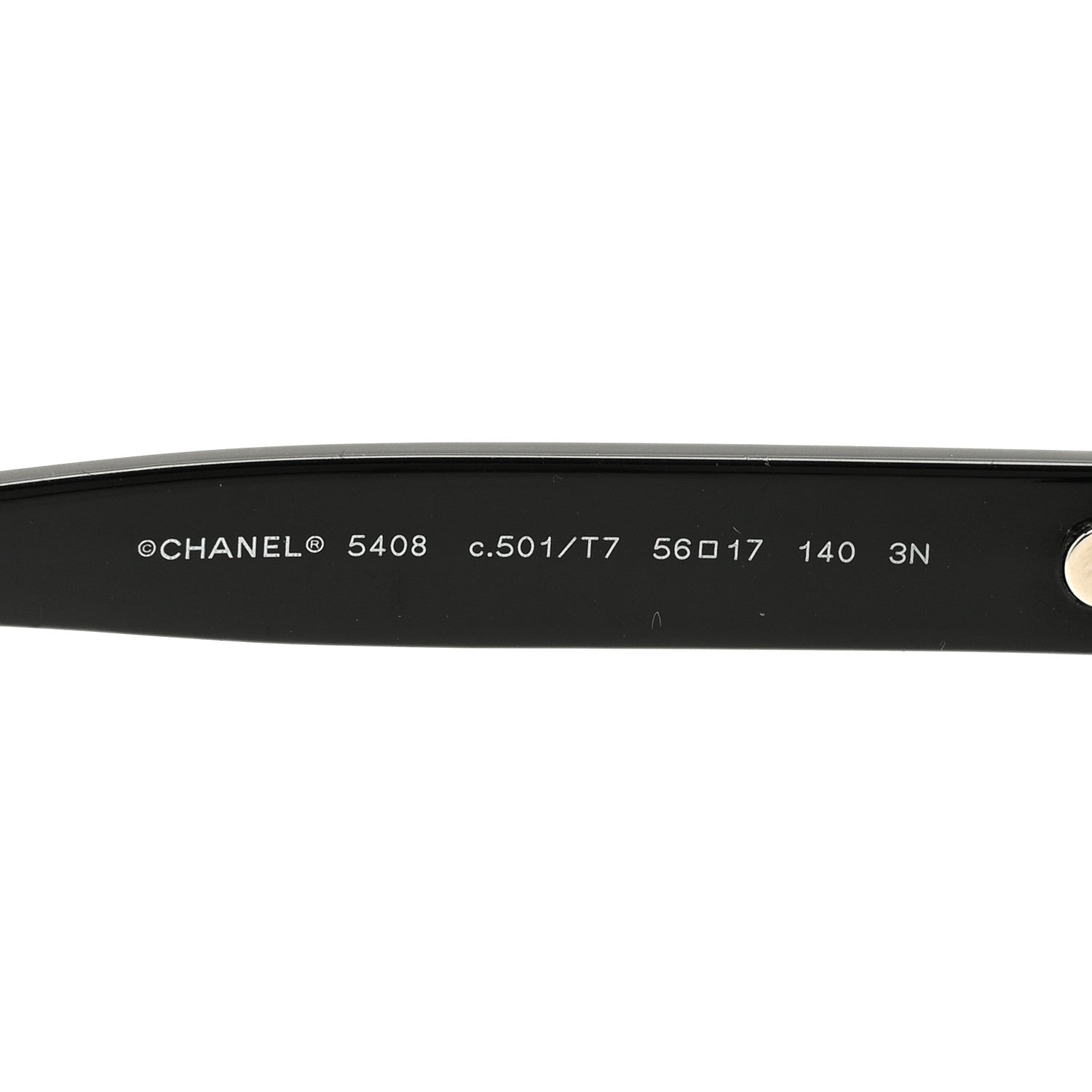 Chanel Acetate Square Sunglasses 5408 Black 5 of 8