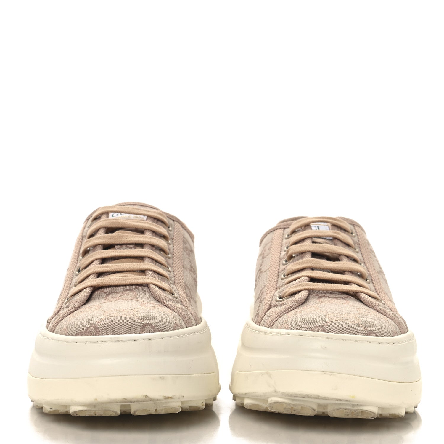 Gucci GG Monogram Womens 1977 Tennis Platform 52mm Sneakers 39 Skin Rose 3 of 8