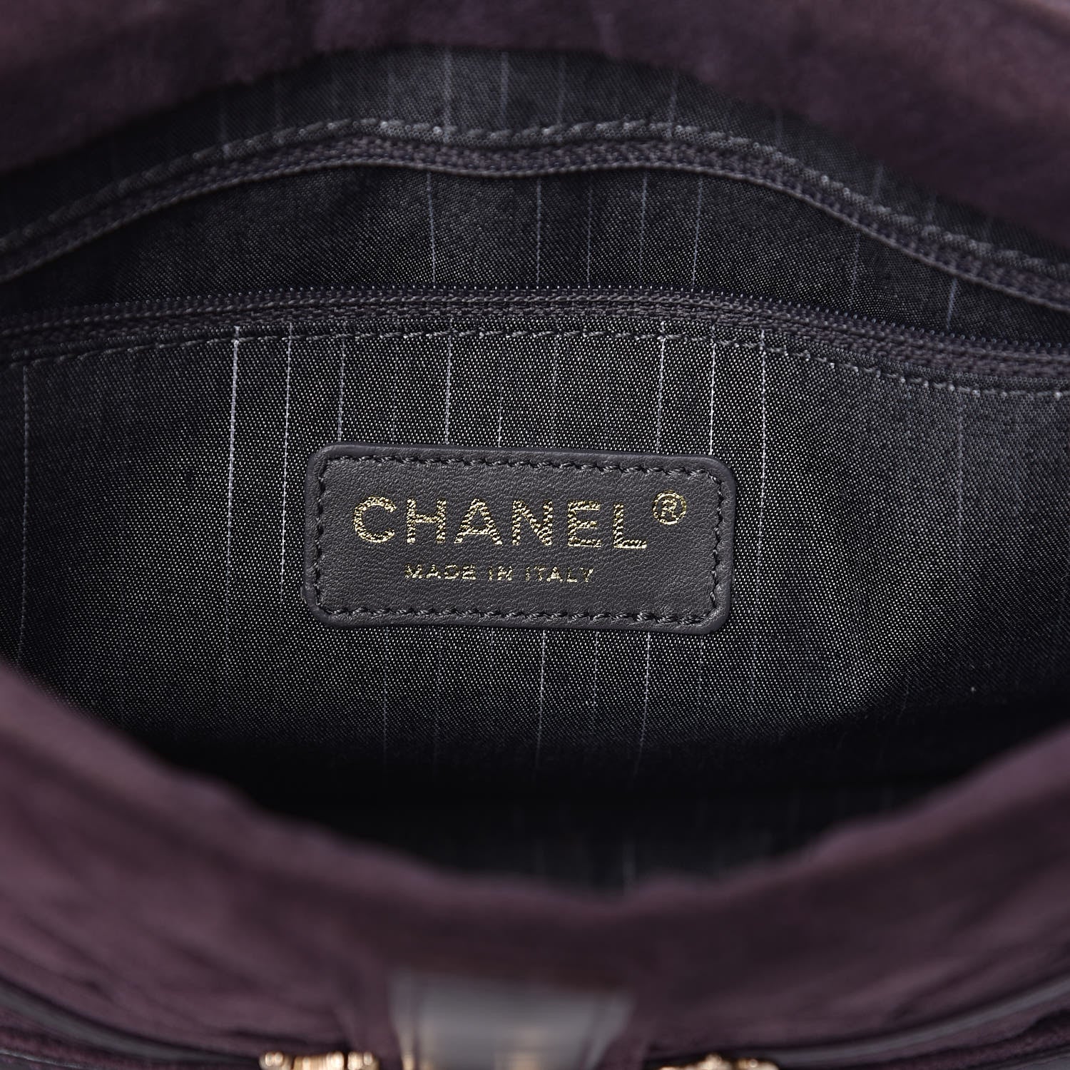 Chanel Suede Union Jack Shoulder Bag Purple 6 of 11