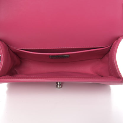 Chanel Galuchat Stingray Small Boy Flap Pink 5 of 10