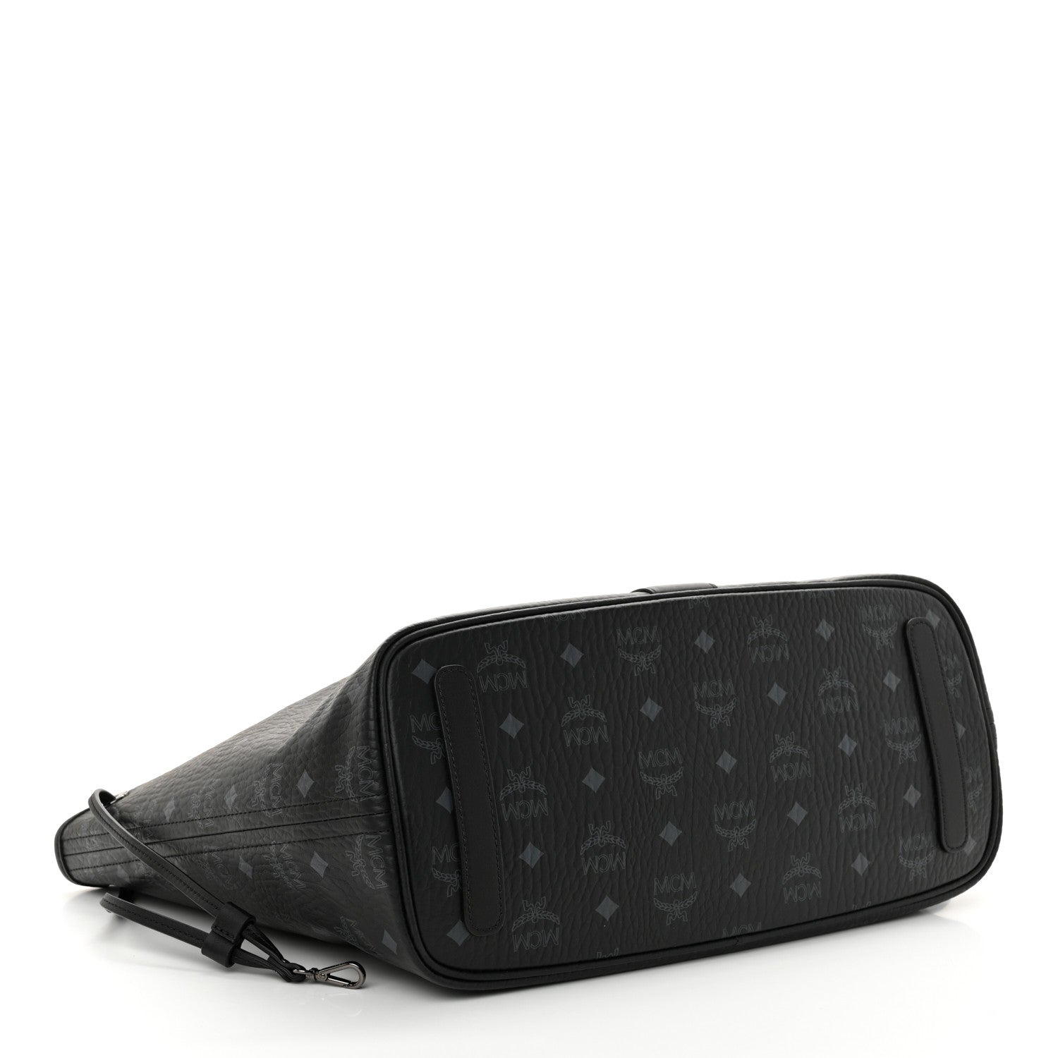MCM Visetos Medium Liz Reversible Shopper Tote Black 8 of 18