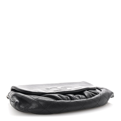 Chanel Caviar Half Moon Wallet On Chain WOC Black 4 of 11