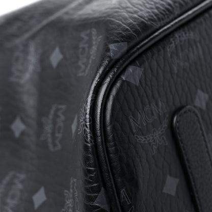 MCM Visetos Large Liz Reversible Shopper Tote Black 9 of 15