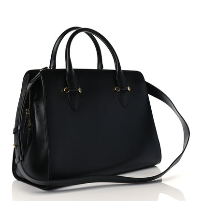Salvatore Ferragamo Hammered Calfskin Today Satchel Black 3 of 10