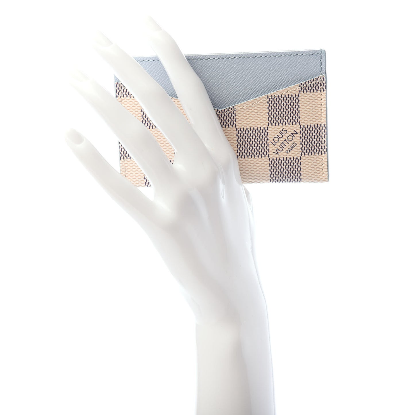 Damier Azur Daily Card Holder Olympe Blue