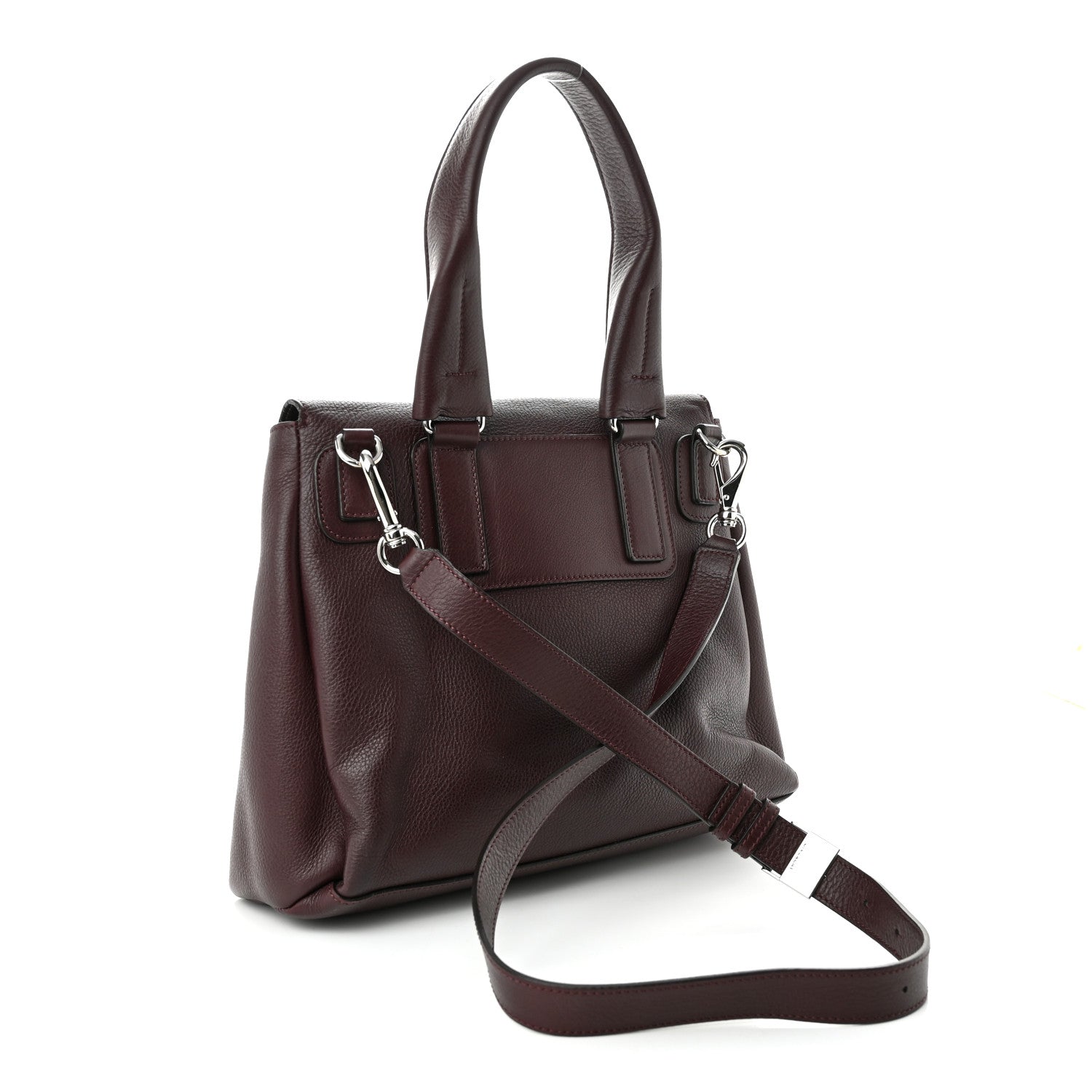 Givenchy Calfskin Small Pandora Pure Flap Bag Aubergine 3 of 10