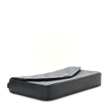 Louis Vuitton Empreinte Pochette Felicie Chain Wallet Black 6 of 11