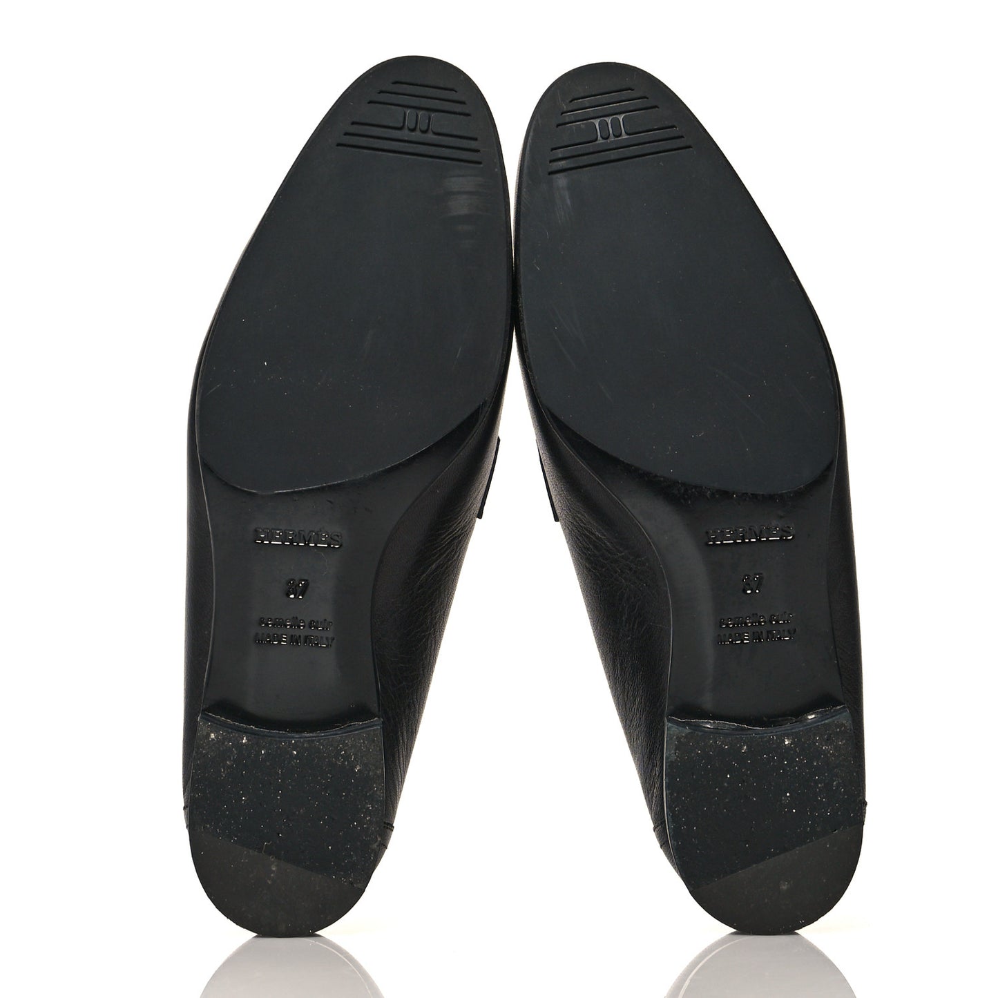 Goatskin Womens Paris Loafers 37 Black