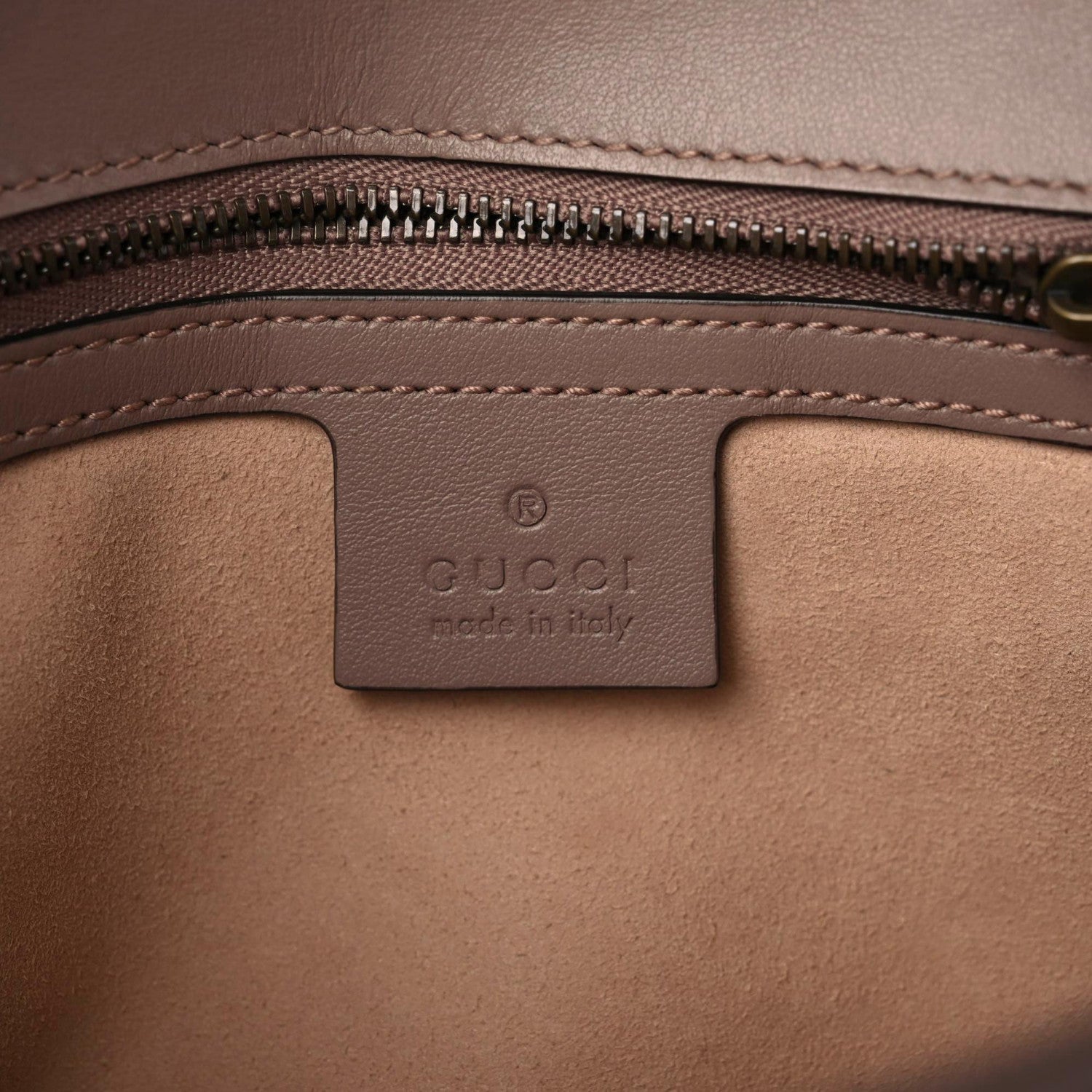 Gucci Calfskin Matelasse Small GG Marmont Shoulder Bag Porcelain Rose 7 of 10