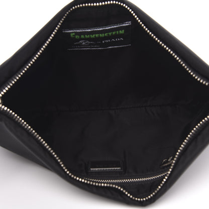 Prada X UNIVERSAL STUDIOS Tessuto Nylon Frankenstein Heart Pouch Black Smeraldo 5 of 10