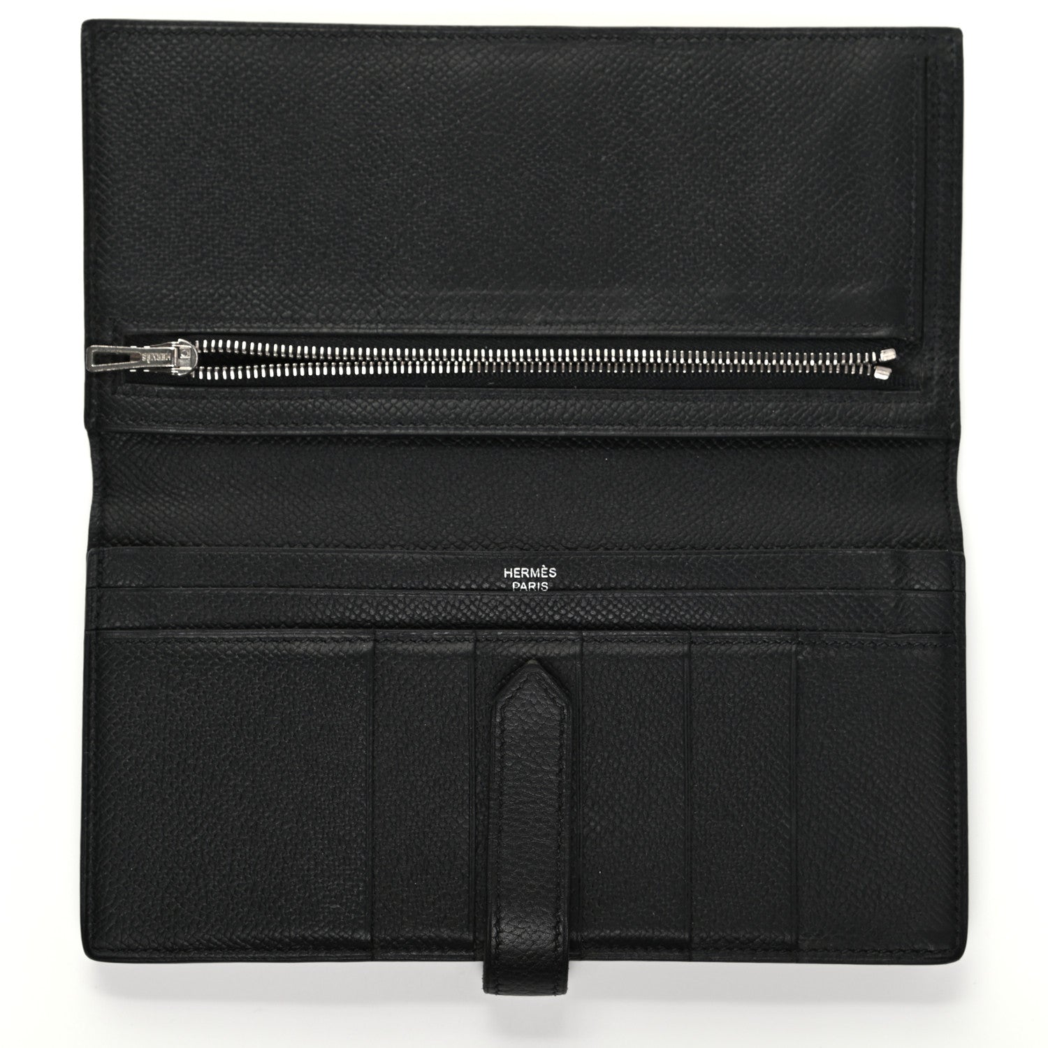Hermes Epsom Bearn Gusset Wallet Black 5 of 7