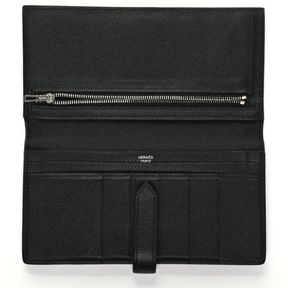 Hermes Epsom Bearn Gusset Wallet Black 5 of 7
