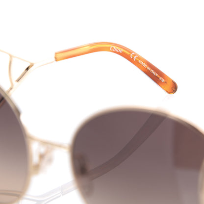 Chloe Jackson Oversized Round Sunglasses CE124S Blonde Havana 5 of 7