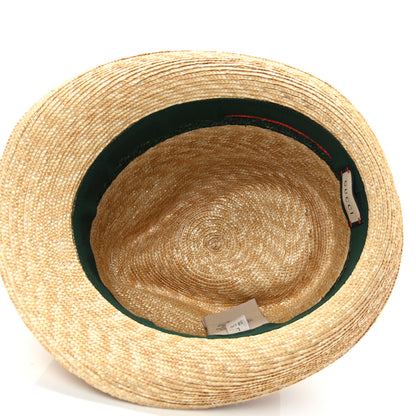 Gucci Abaca Straw Web Fedora Hat L 7 of 9