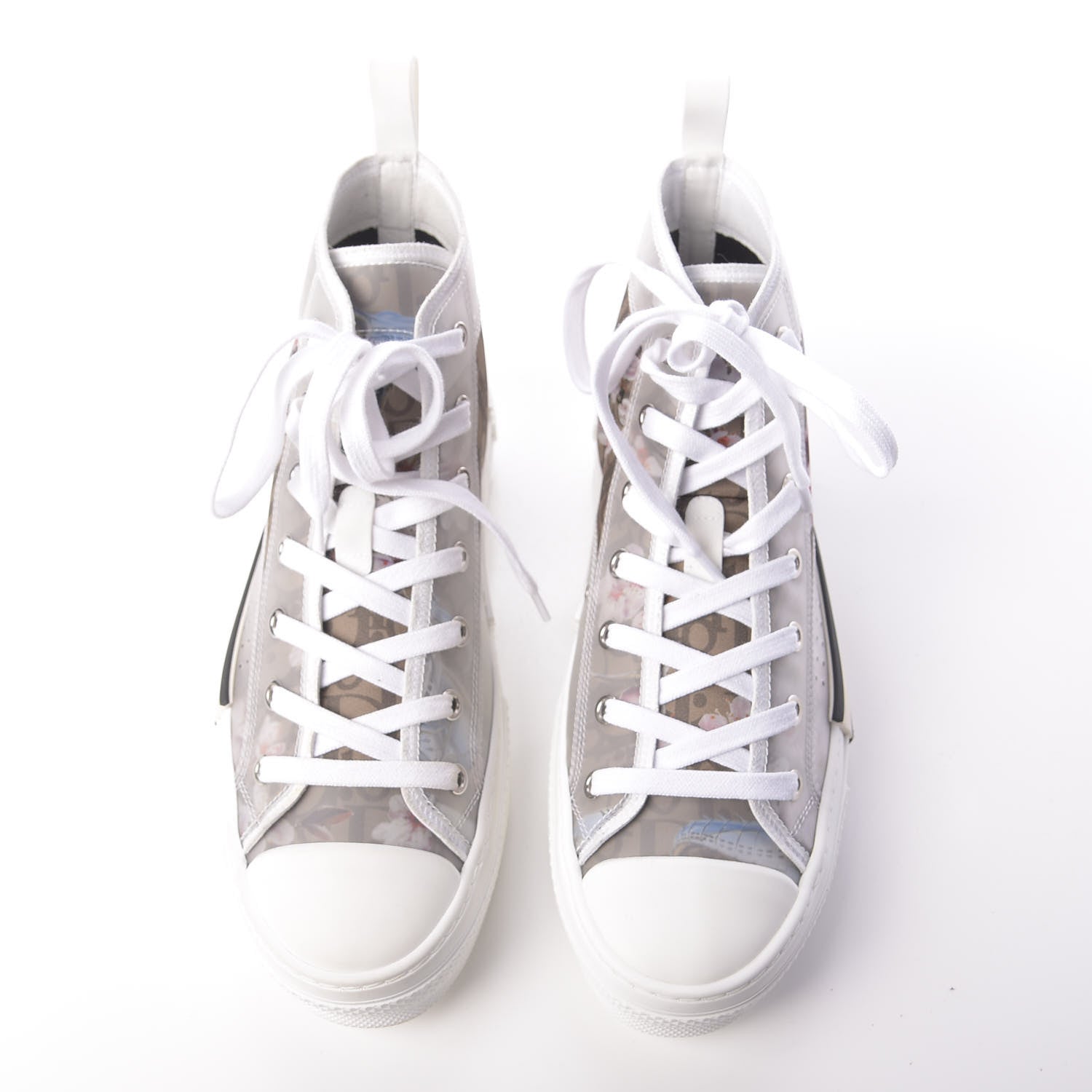 Christian Dior X SORAYAMA Technical Canvas Oblique Mens B23 High Top Sneakers 39 White 5 of 10