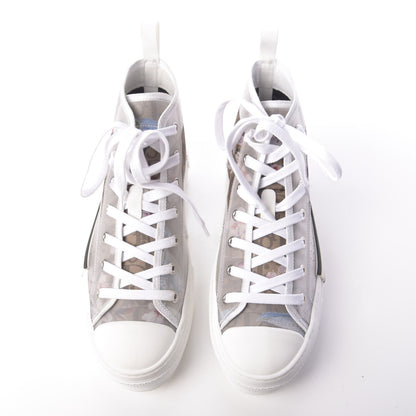 Christian Dior X SORAYAMA Technical Canvas Oblique Mens B23 High Top Sneakers 39 White 5 of 10