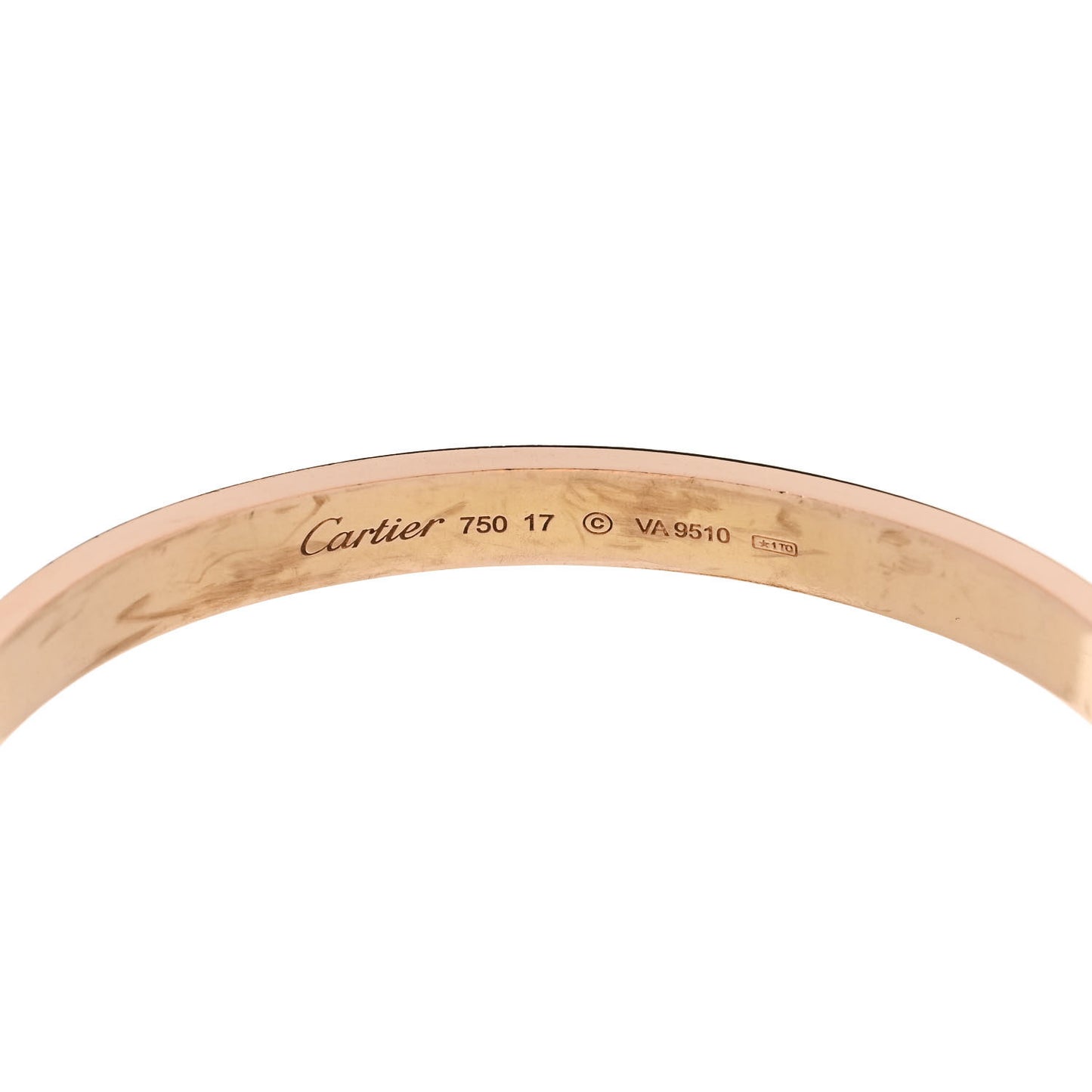 18K Pink Gold LOVE Bracelet 17