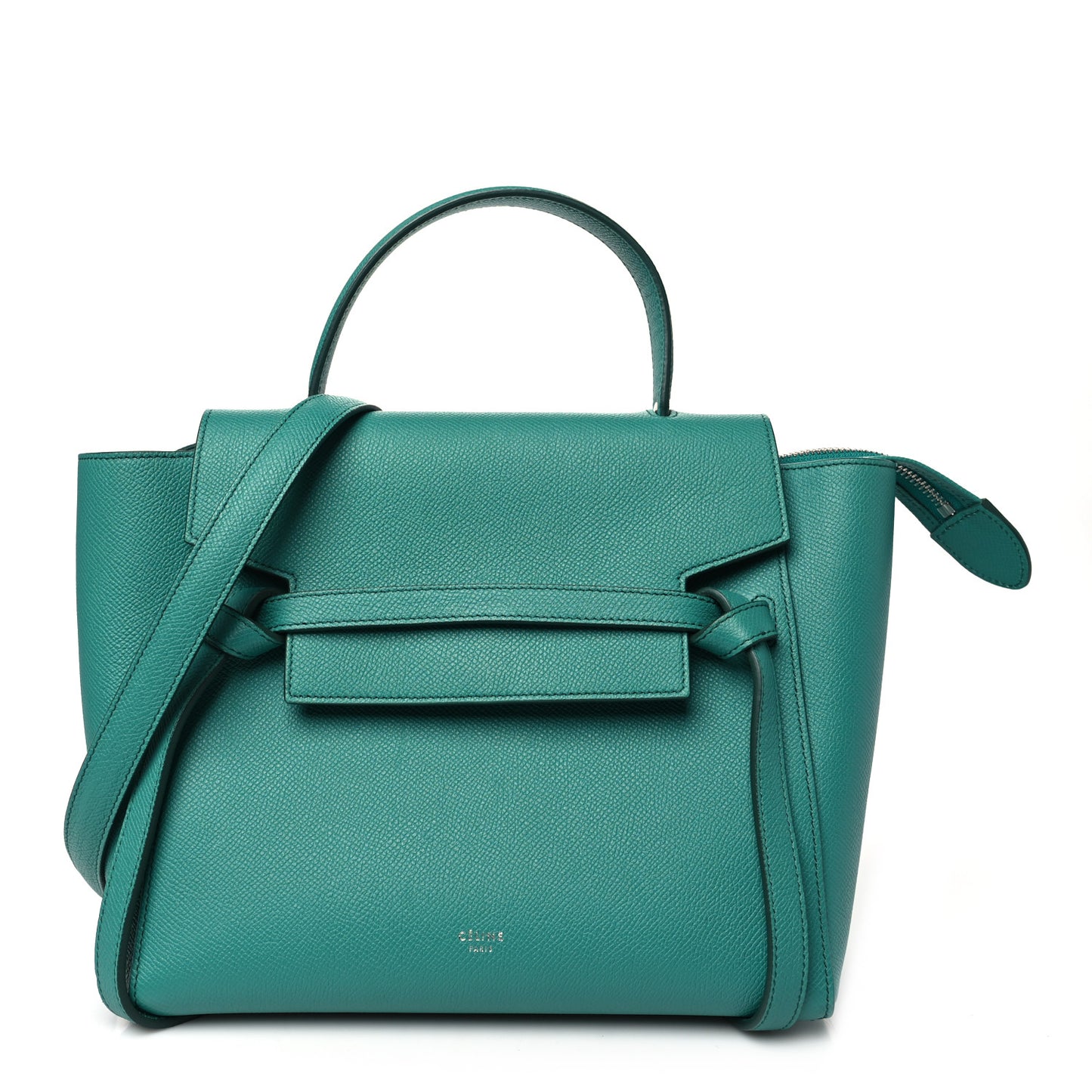 Grained Calfskin Micro Belt Bag Cactus