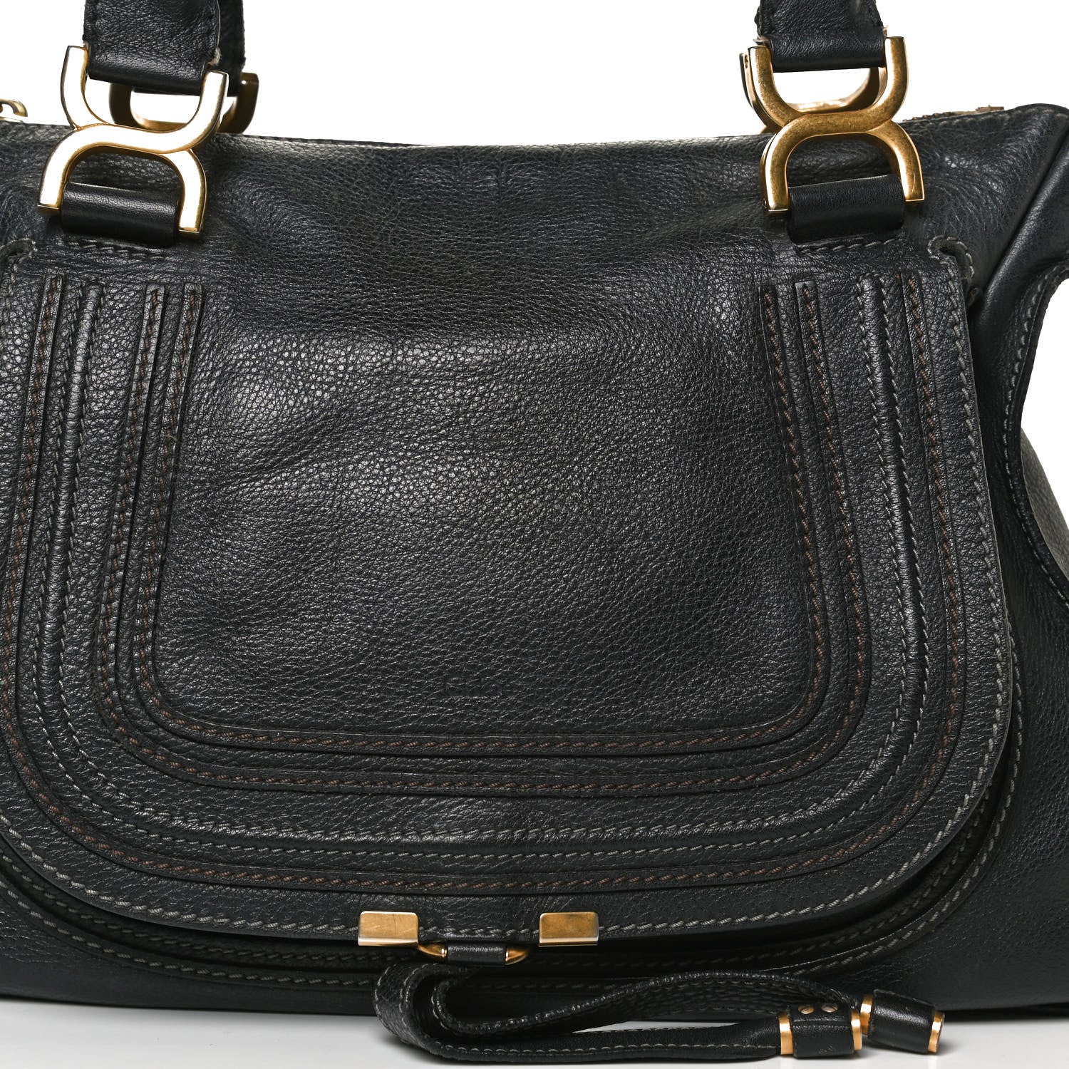 Chloe Calfskin Medium Marcie Satchel Black 16 of 16