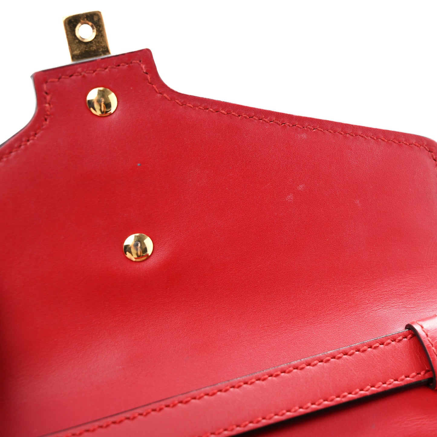 Calfskin Mini Sylvie Top Handle Bag Hibiscus Red