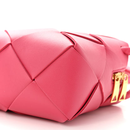 Bottega Veneta Lambskin Maxi Intrecciato Mini Cassette Camera Bag Cranberry 9 of 10