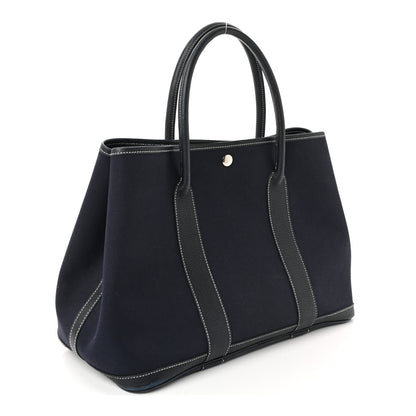 Hermes Toile Negonda Garden Party Tote 36 MM Bleu Marine 3 of 9