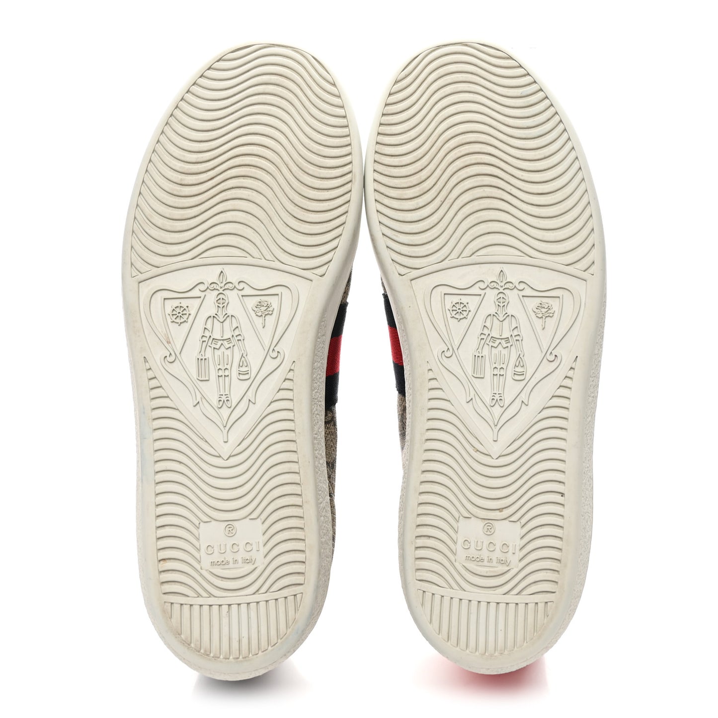 GG Supreme Monogram Womens Ace Low-Top Sneaker 37 Beige