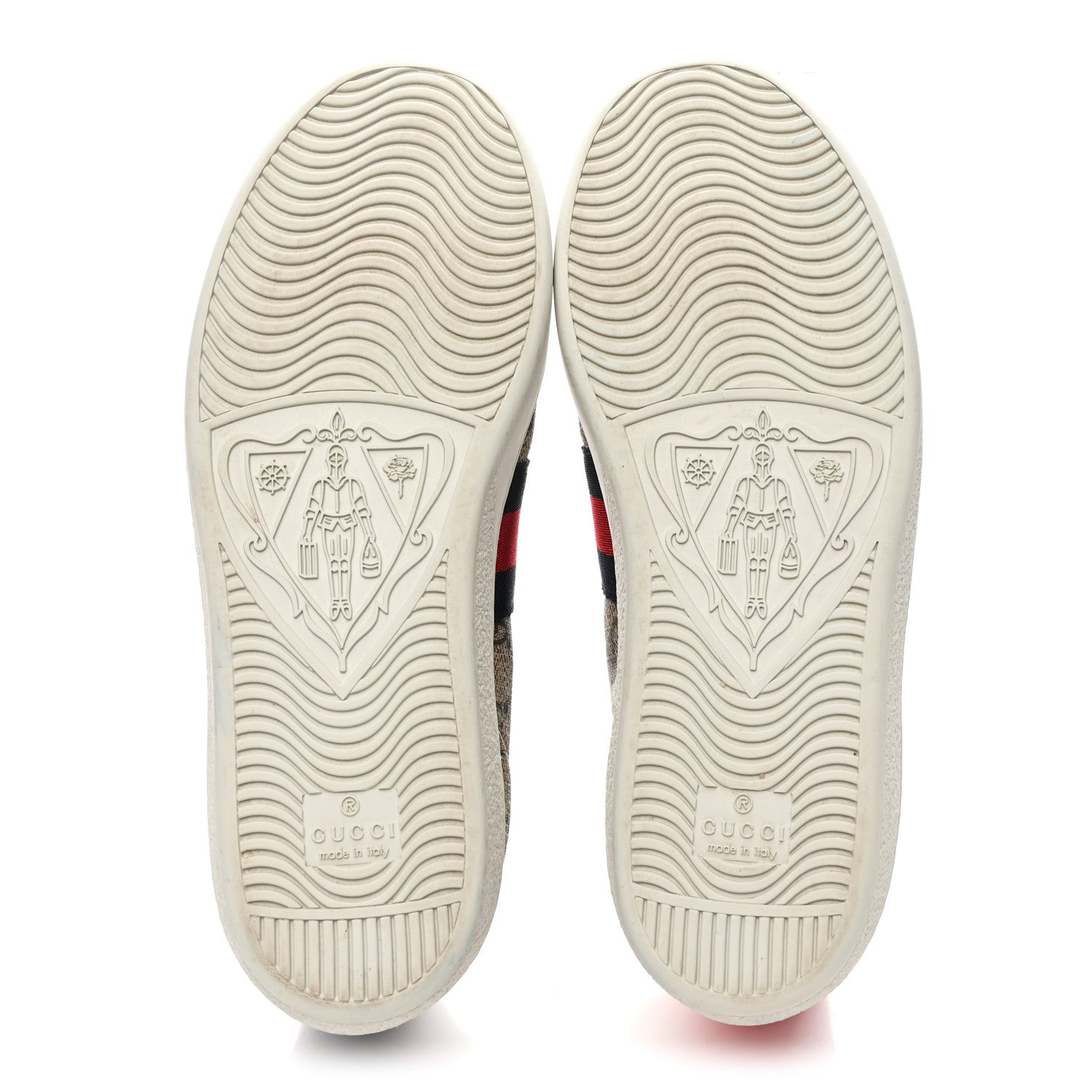 Gucci GG Supreme Monogram Womens Ace Low-Top Sneaker 37 Beige 6 of 10