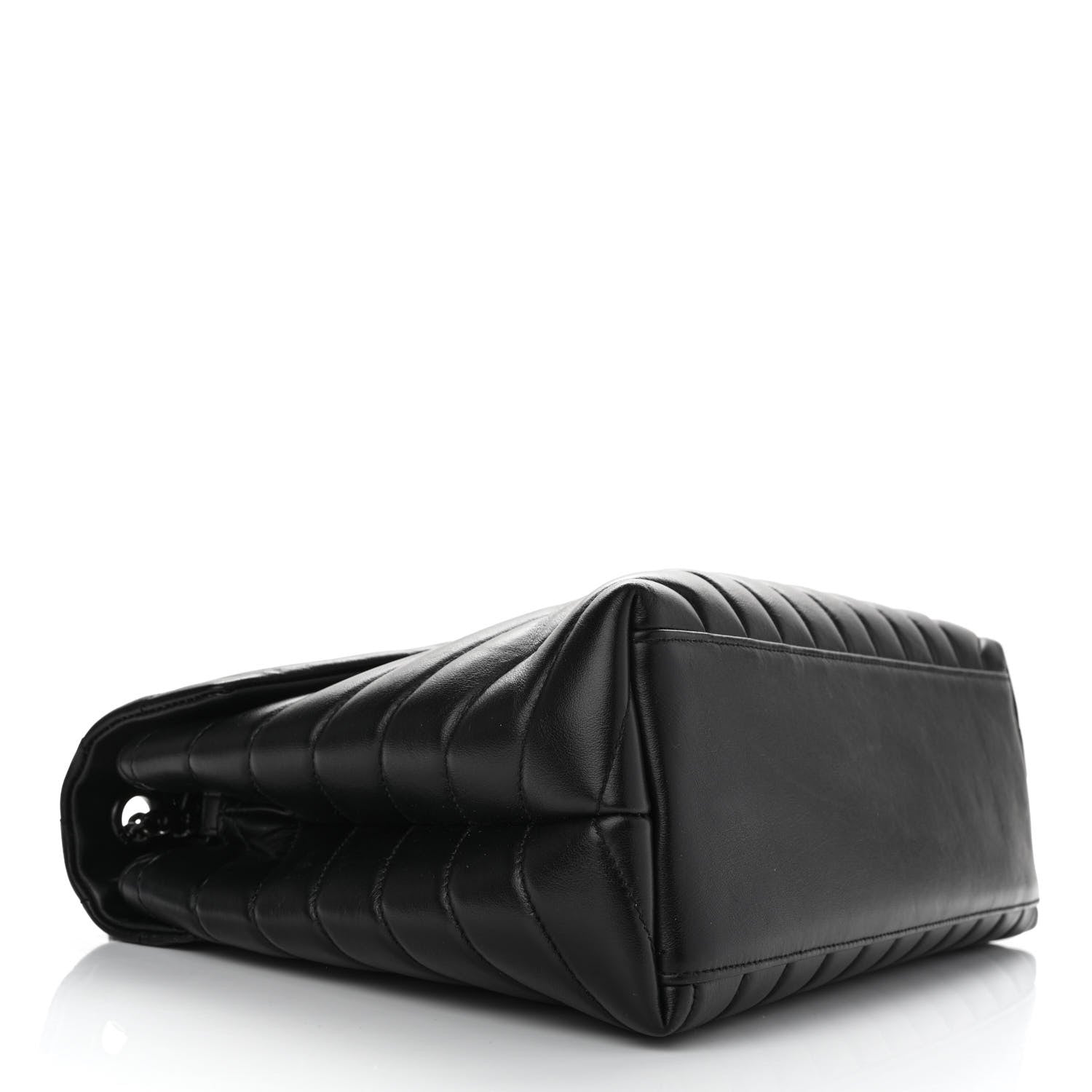 Saint Laurent Calfskin Y Quilted Monogram Monochrome Medium Loulou Chain Satchel Black 3 of 12