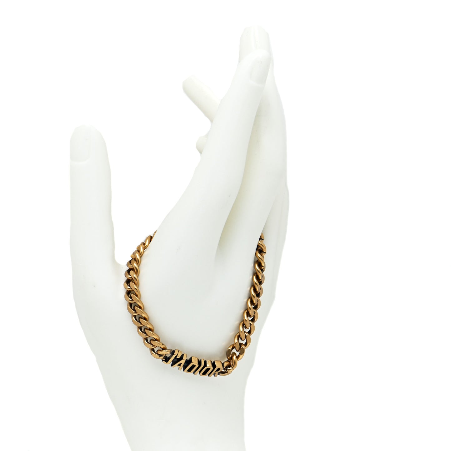 Metal J'Adior Chain Bracelet Gold
