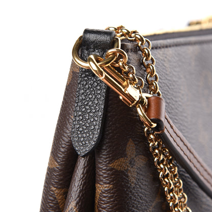 Louis Vuitton Monogram Pallas Clutch Black 9 of 11